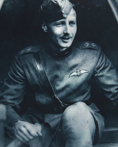 The hero of the hour in England: Lieut. William Leefe Robinson V.C. by English Photographer